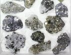 Wholesale Flat - Pyrite, Galena, Quartz, Clusters (Peru) - Pieces #97063-1